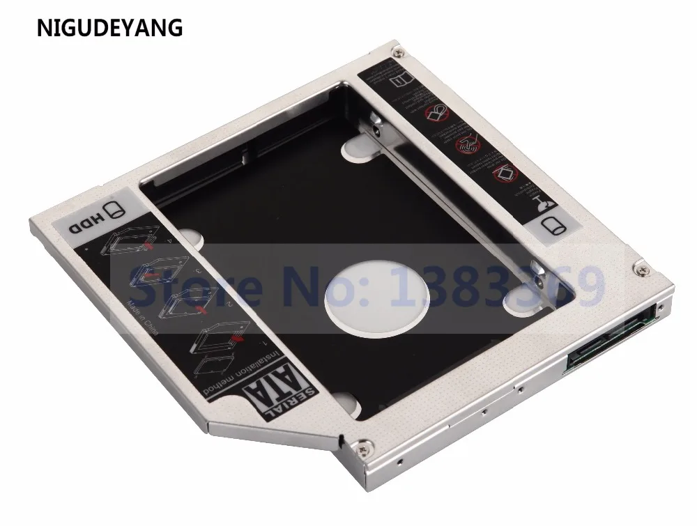 Nigudeyang 2nd жесткий диск HD SSD Caddy адаптер для HP Envy dv6-7246us dv6-7352 замены ds8a8sh