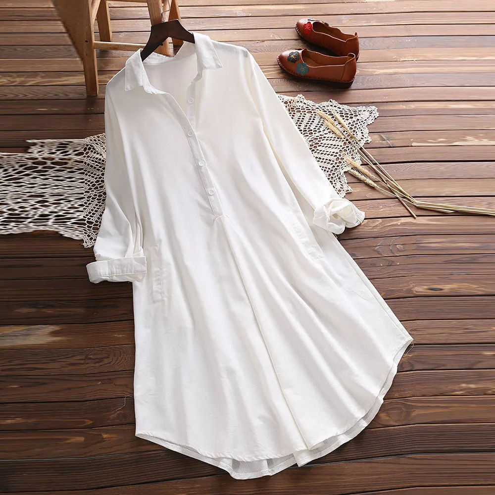 

Plus Size 5XL Womens Tops and Long Sleeve Blouses 2018 Streetwear Button V Neck Long Shirts Tunic Ladies Top Womens Clothing