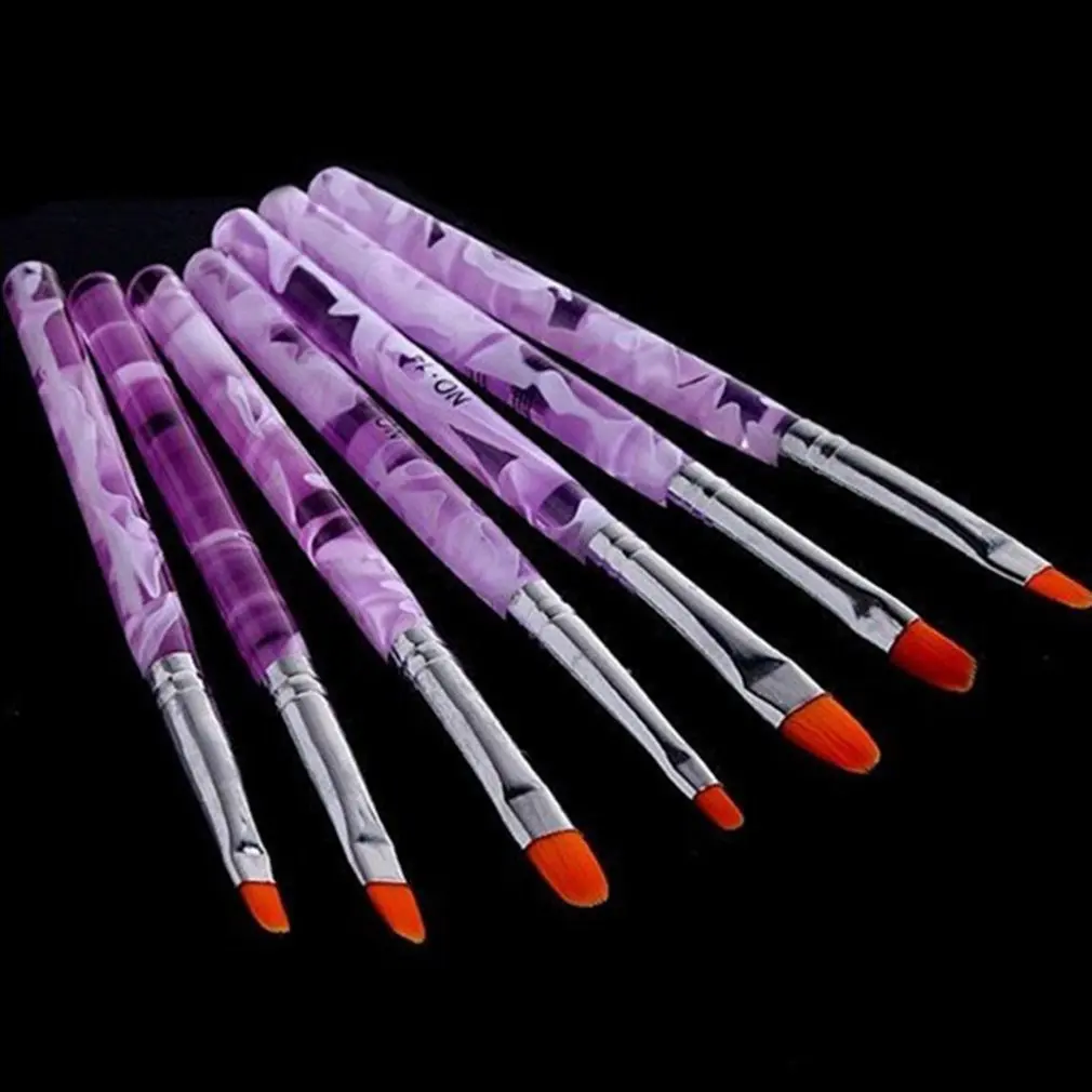 Buy 7Pcs Nail Art Tools Brushes Drawing Paint Brush