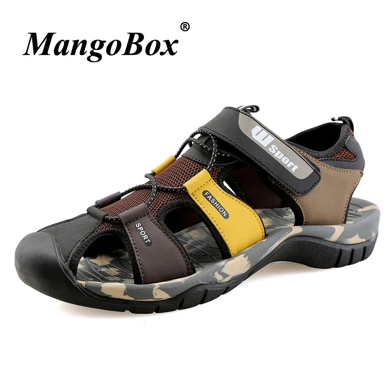 2018 New Beach Sneakers For Men Rubber Sole Mens Outdoor Sandals Breathable Beach Sport Shoes Male Summer Walking Men Sandals
