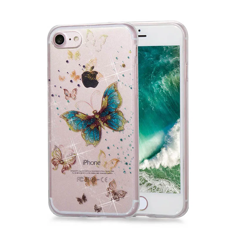 Прозрачный кремния Обложка для iphoine 6 6s 7 8 Plus Мягкие TPU грязь iphone X 5 5S SE |