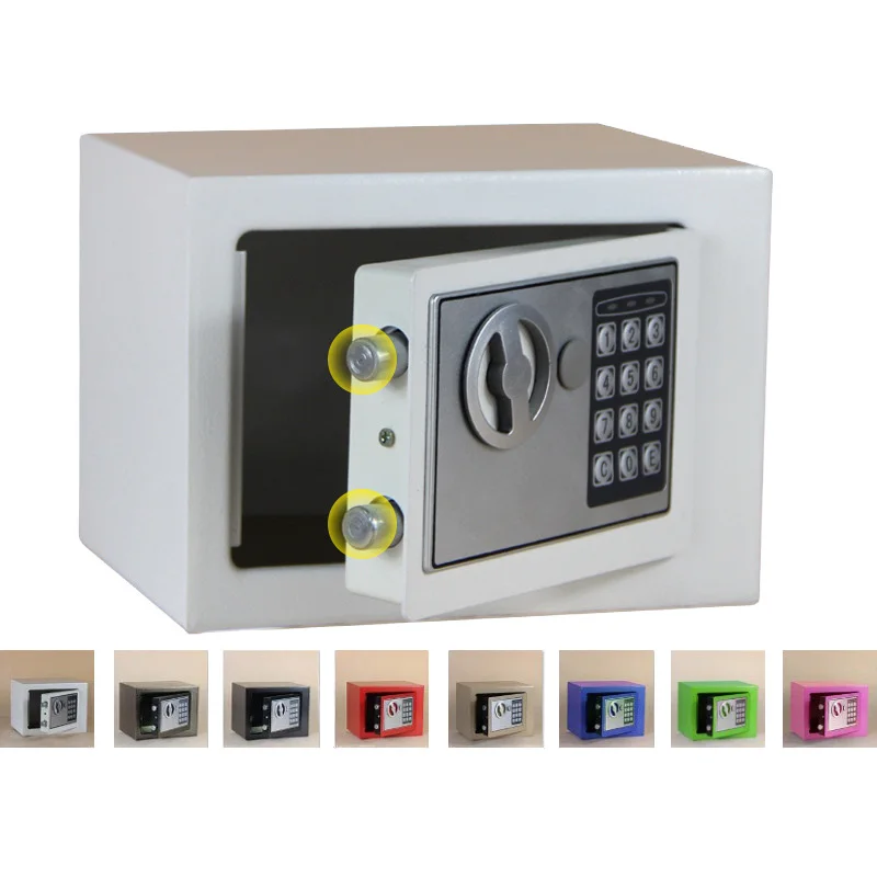 Caja de Seguridad Digital, caja pequeña de seguridad para el hogar, caja de seguridad para dinero, caja de seguridad para guardar joyas en efectivo o documentos con llave - 6