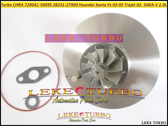 Turbo Cartridge CHRA For HYUNDAI Santa Fe 2003-04 Trajet 2002- D4EA-V 2.0L 125HP GT1749V 729041-5009S 28231-27900 729041 Turbocharger (2)