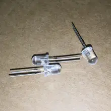 100 шт. 5 мм 18000mcd круглые белые волосы белый светового трубка супер яркий светодио дный светодиод Круглый F5