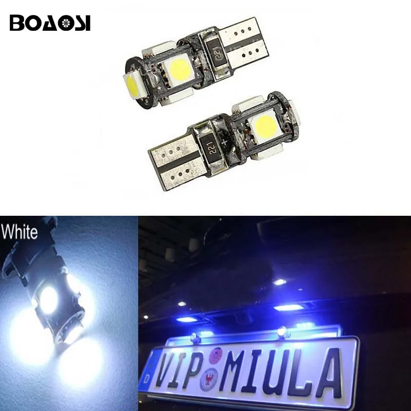 

BOAOSI 4x No Error For Land Rover Discovery Range Rover Evoque Freelander Defender White LED Number License Plate Light Lamp