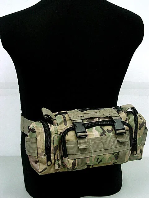Tactical Woodland Camo SWAT Molle Utility font b Hunting b font Waist Pouch Bag Pack Shoulder