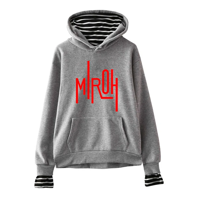 Stray Kids Kpop fake two-piece hoodie that Женская мода с длинным рукавом Толстовка с капюшоном 2019 горячий одежда для пребывания на открытом воздухе