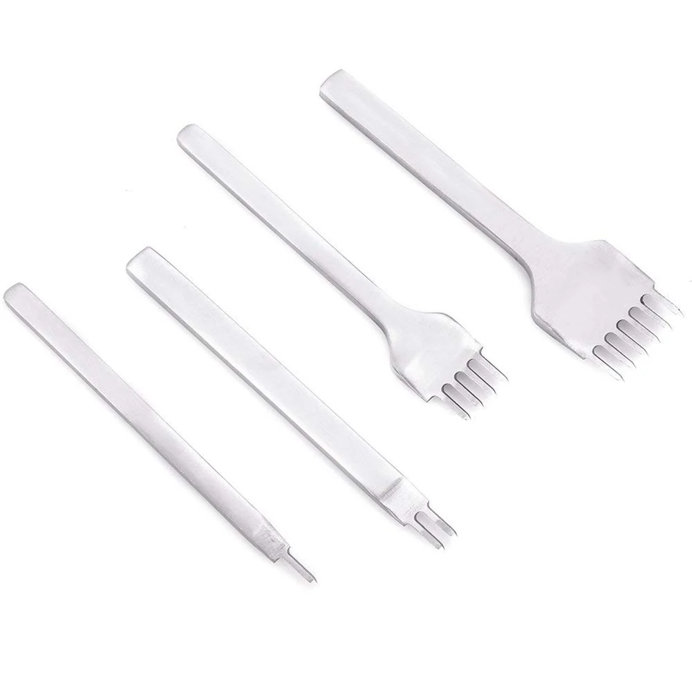 

59 Pcs/Set Leather Craft Hand Tools Kit for Hand Sewing Stitching Stamping Saddle Making QP2