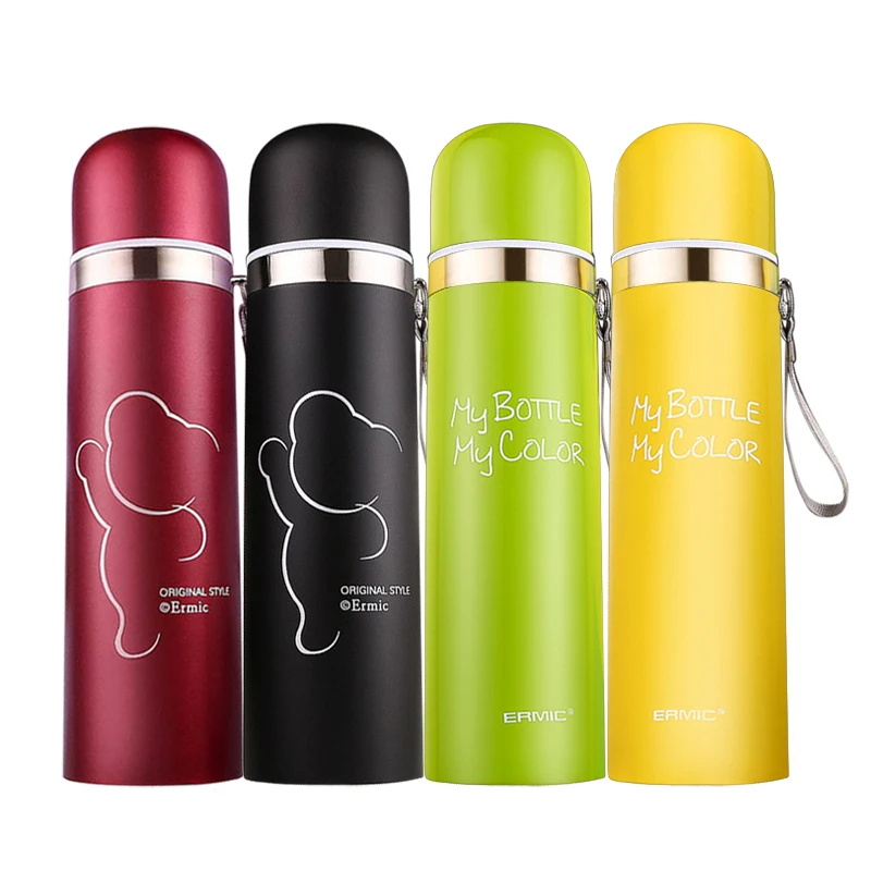cheap Portable Vacuum Flasks Customized 500ml Stainless Steel Thermal Bottle For Tea Thermocup Termos Insulated Cup Thermo Mug Thermos