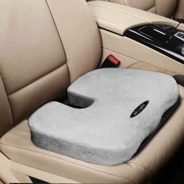 Coccyx Orthopedic Comfort Memory Foam Seat Cushion for Back Pain and