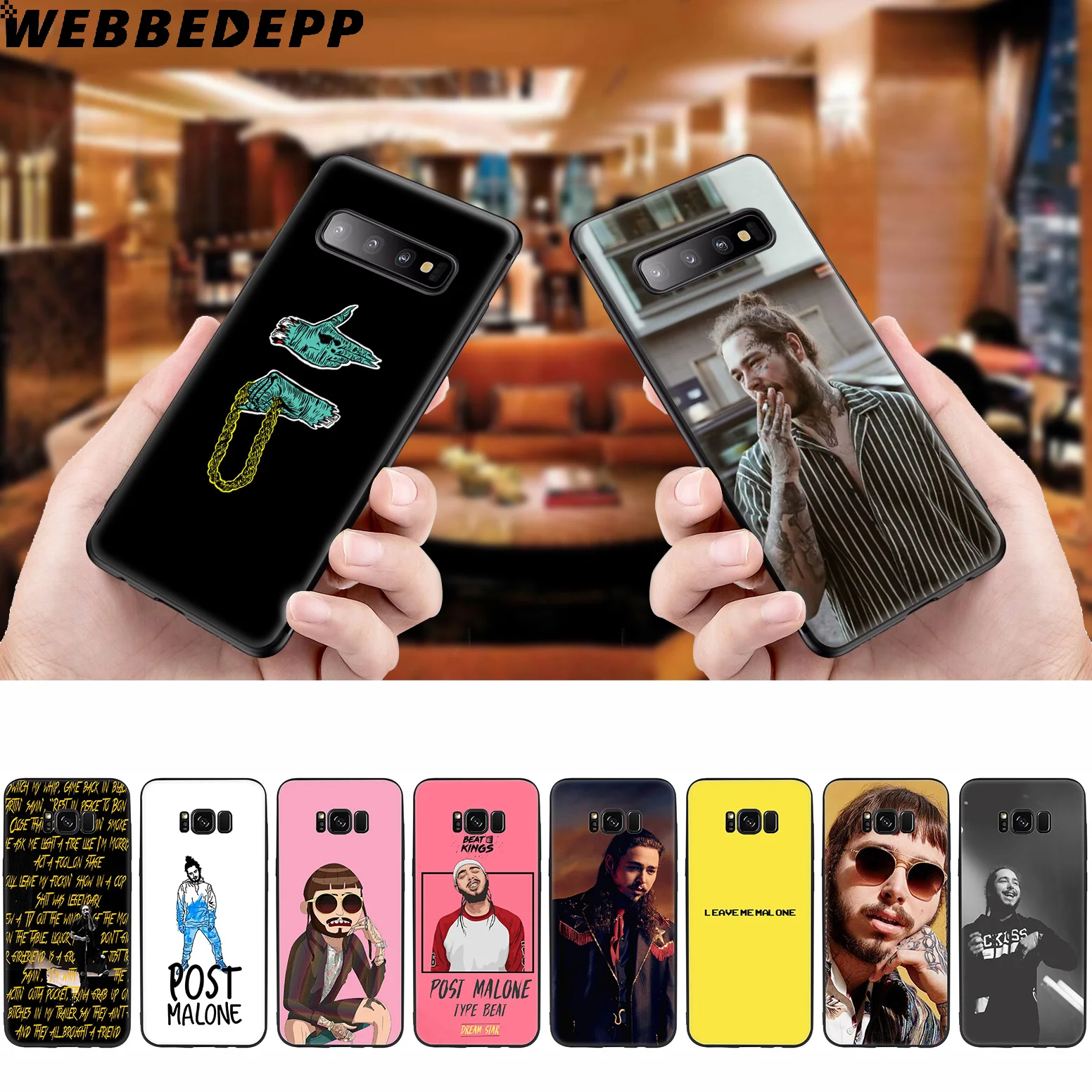 WEBBEDEPP Post Malone Postmalone мягкий чехол для Samsung Galaxy S10 S10e S9 S8 Plus S7 S6 Edge &amp J6 2018 Note 10 9 8 |