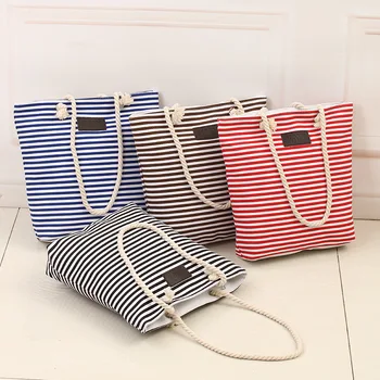 

Canvas Shoulder Bag Female Hot Sale Classic Hemp Rope Women Handbags Fashion Top-handle Bags Large Crossbody Bag Ladies LSH583