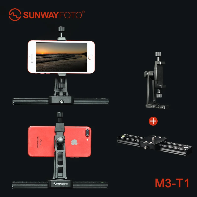 SUNWAYFOTO M3 камера dslr Мини слайдер телефон для видео рельсовые слайдеры видеофон