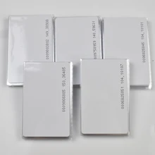 50 шт./лот TK4100 4102/EM 4100 чип RFID 125 кГц пустые карты тонкий ПВХ идентификационная смарт-карта