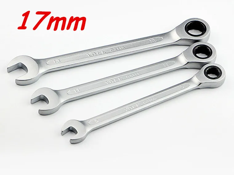 17mm Ratchet Spanner open end box end wrench Combination wrench ratchet