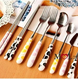 Набор из ложки и вилки ножа нержавеющей стали|tableware dinner set|dinner setportable tableware |