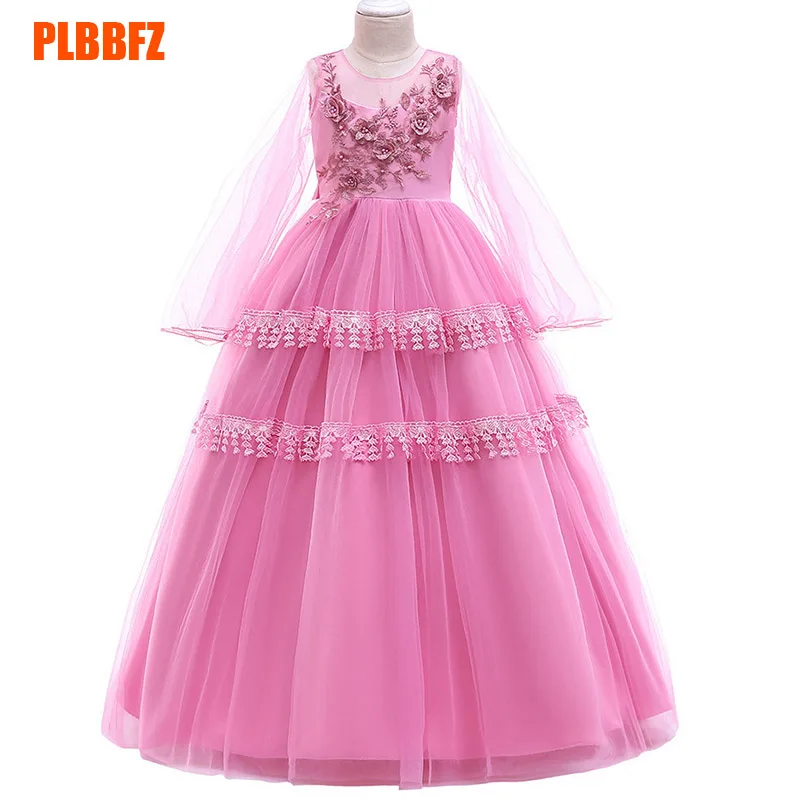 

Wedding birthday flower girl dresses for wedding girls dress first communion princess beading dress baby tutu costume LP-216