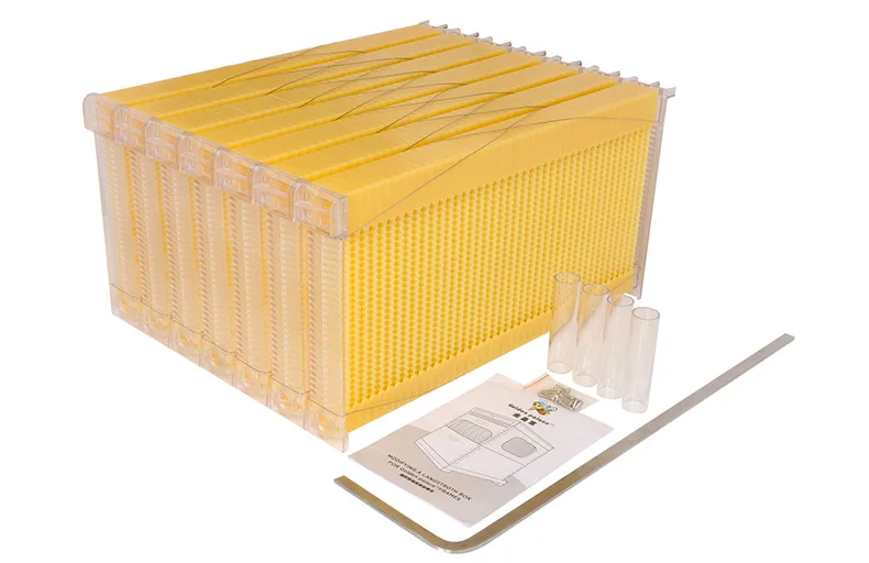 

One Piece Automatic Honey Beehive Frames Food Grade Plastic beehive frame Beekeeping Tool