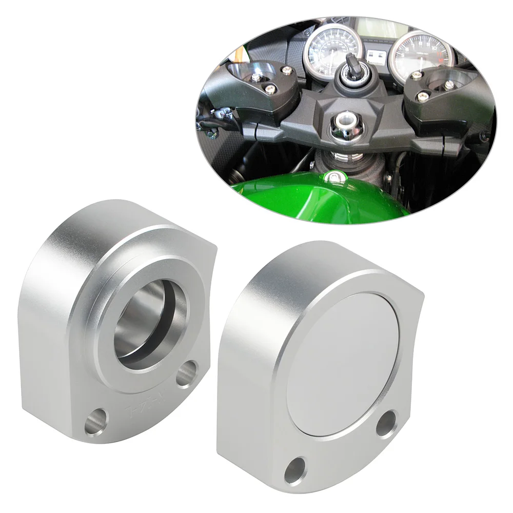 

NICECNC 25mm Handlebar Risers Mount Clamps for Kawasaki Ninja ZX-14R ZX14R ABS and NON-ABS 2006-2018 Ninja ZZR 1400 2008-2011