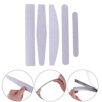 

10pcs/set Sandpaper Nail File Replacement Pads Double Sided Nail Files Stainless Steel Plate Nail Art Sanding File Set