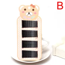 DIY 40 шт./компл. Pro заколки для волос 4,5 см черные булавки для волос Парикмахерские укладки Вьющиеся Волнистые шпильки невидимая заколка для волос Инструменты