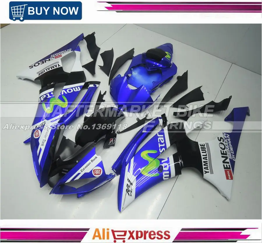 YZF R6 2008 2009 2010 обтекатель комплект для Yamaha YZFR6 2011 2012 2013 2014 полностью из АБС кузова 08-14