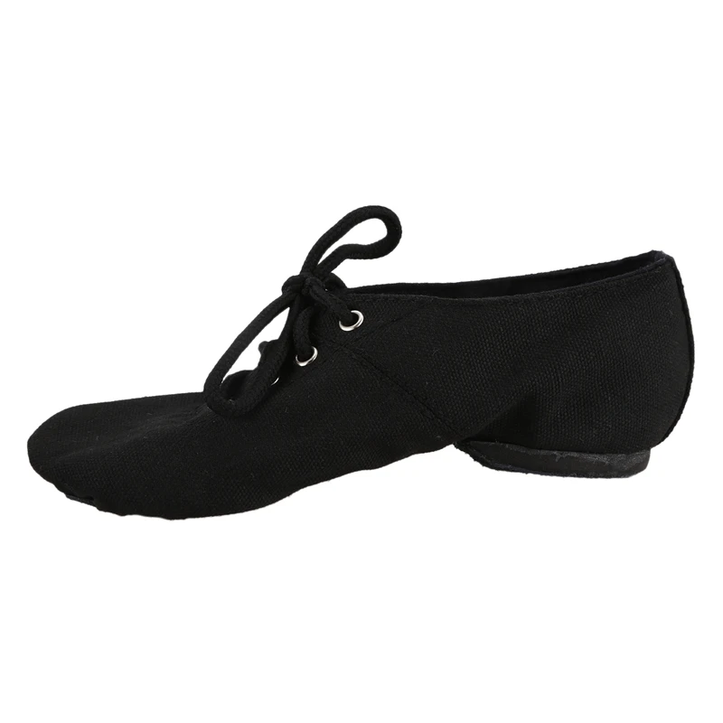 Танцевальная обувь для джаза из мягкой ткани; балетки для мужчин и женщин; черные кроссовки для гимнастики; обувь для фитнеса