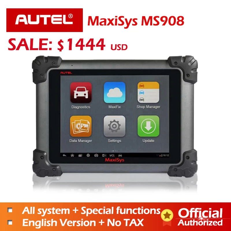 

Autel Maxisys MS908 Automotive Scanner Diagnostic Tool Scan with All Systems Advanced ECU Coding Key Programming Online Update