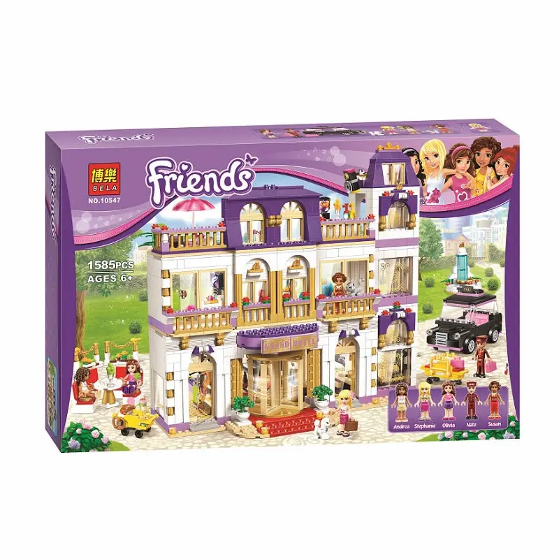 

BELA 10547 Girls Friends Heartlake Grand Hotel Building Block Figures Model DIY Bricks Compatible With 41101