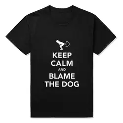 Новый Keep Calm And Vine The Dog Fart смешные мужские футболки мужские с коротким рукавом мужские футболки с героями мультфильмов оптом