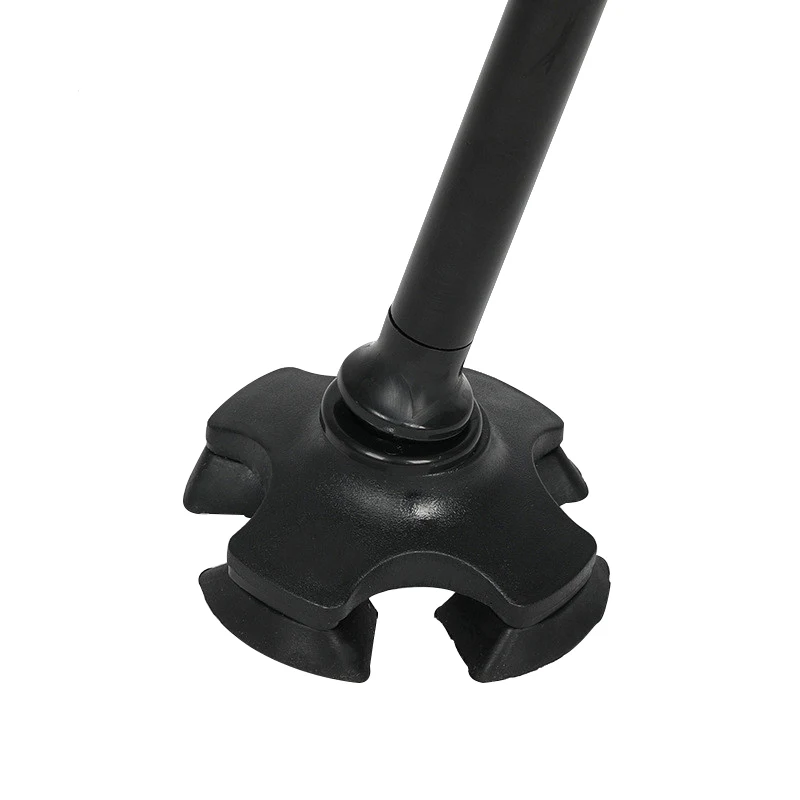 Телескопические черные трости с Т-образной ручкой, складные треккинговые палки из алюминиевого сплава, 4 фута, светодиодный светильник