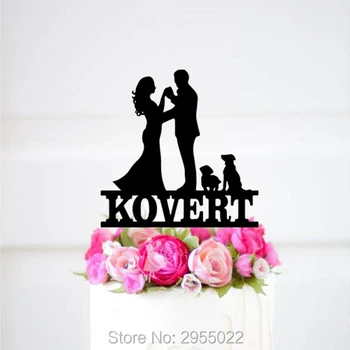 

Mr & Mrs Wedding Cake Topper,Personalized Wedding Dancing style Cake Topper, wedding cake topper with pets