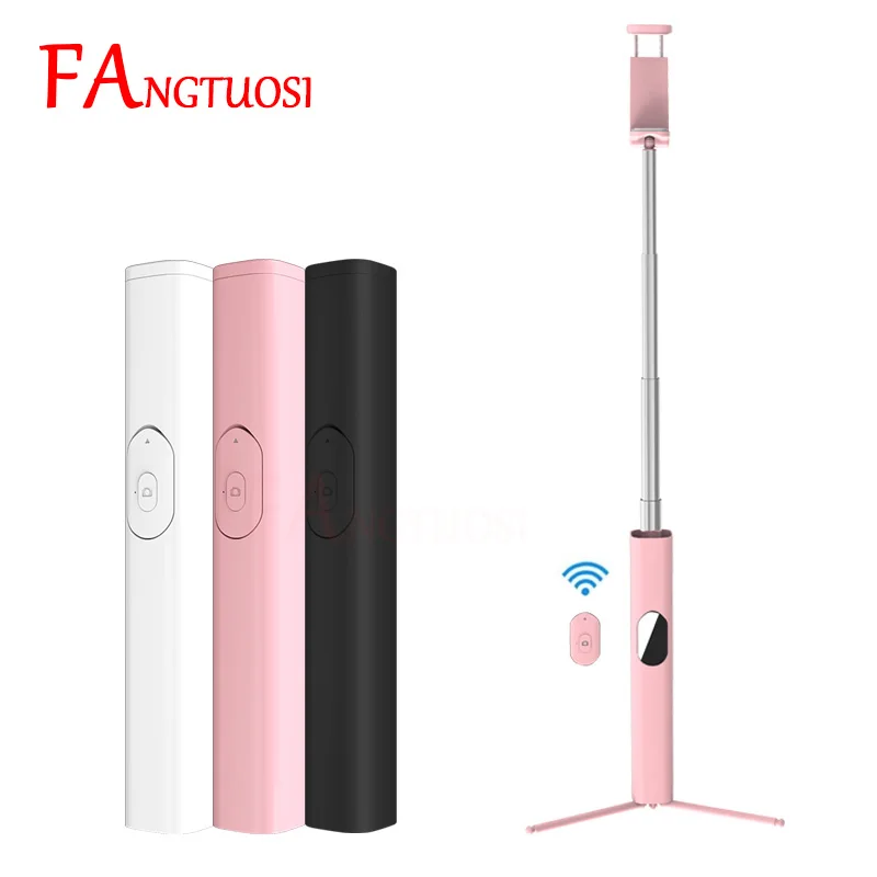 

FANGTUOSI 3 in 1 Wireless Bluetooth Selfie Stick For iPhone X 8 7 6S Remote Control Monopod Extendable Foldable Mini Tripod New