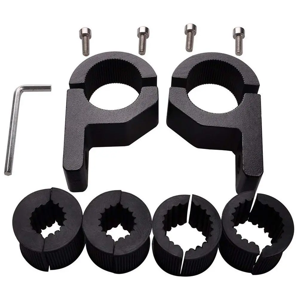 DHBH 2pcs Roof Bars LED Light Bracket Roll Bar Clamps Tube Clamp for