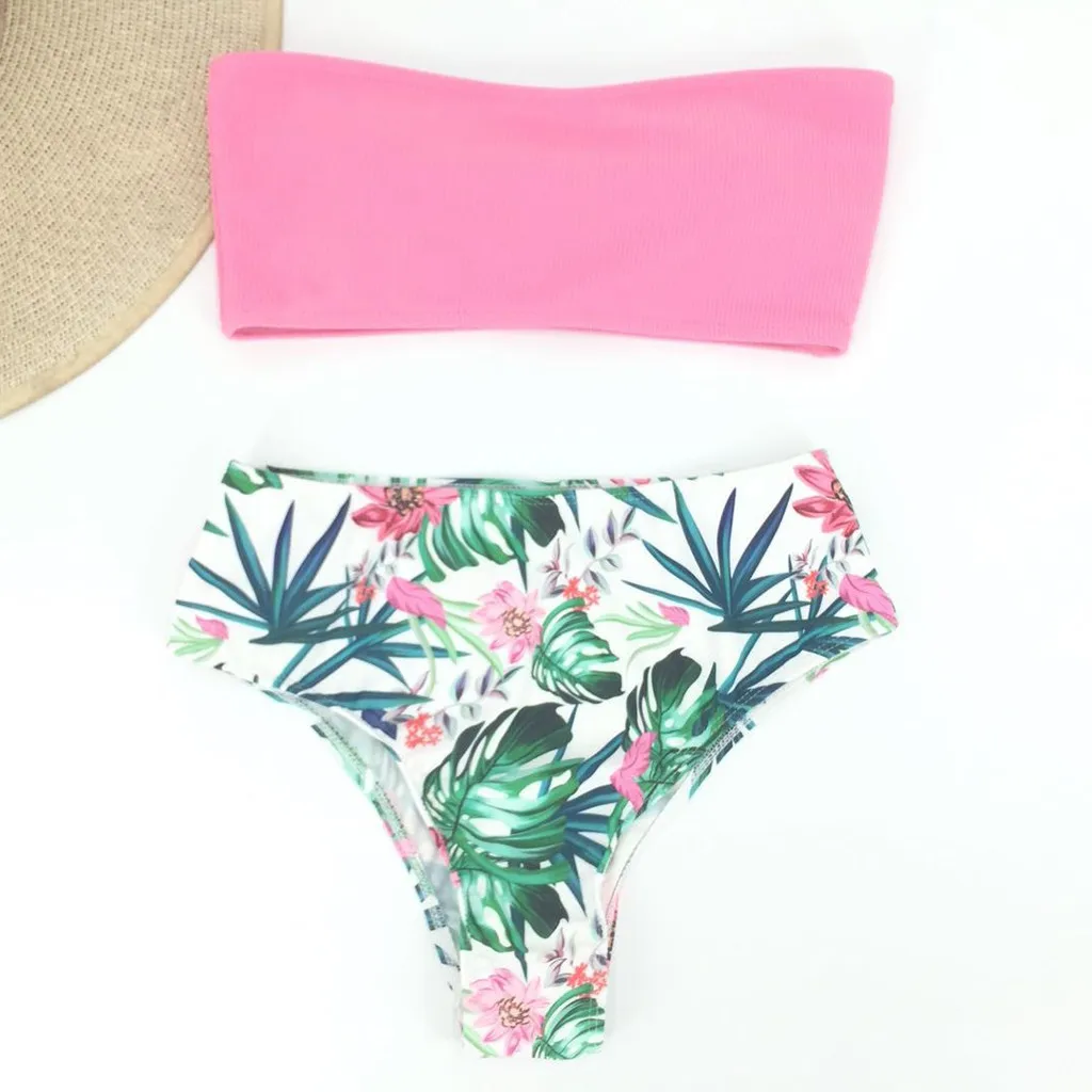 

Sexy Strapless Strap Monokini Bandage Brazilian Bikini Set Beachwear Two Piece Swimsuit Girls Swimwear Women Cupshe Mayo