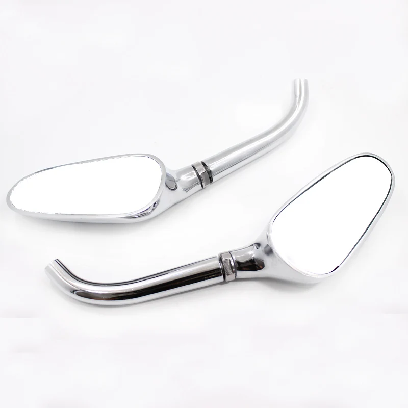 Arcade 2x Universal Custom Chrome Motorcycle Side Mirrors Golf Club Mirrors For Harley Davidsons Suzuki Honda Kawasaki Cruisers