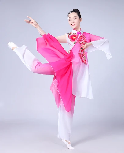 Китайский костюм Hanfu стиль национальные танцевальные костюмы рукава танцевальные классические танцевальные костюмы - Цвет: 8