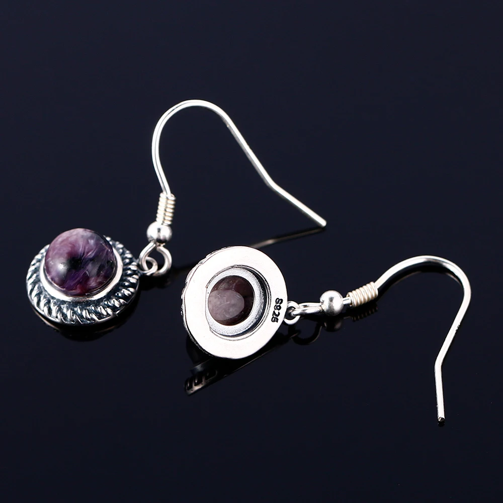 drop-earring-Charoite (4)