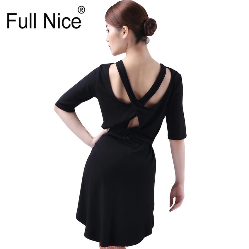 

Latin dance dress Intersecting design Loose One piece For Women Girls samba rumba salsa tango dress Ballroom Competition