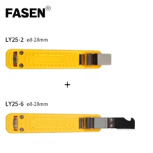 Two pcs cable knife hand stripping tool wire stripper for stripping 8-28mm PVC,silicone,rubber, cable stripper ratchet wheel type stripper cable knife pg 5 cable stripper for 25mm comm pvc lv cable stripping tool cable stripping knife
