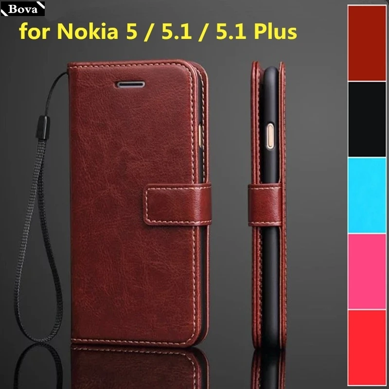 Чехол с отделением для карт Nokia 5 1/Nokia 5/5 1 Plus кожаный чехол телефона откидной