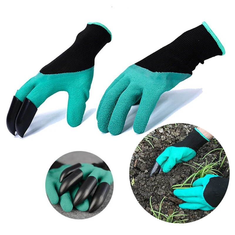 

Household Flowers Digging Gloves Claws Dig Dirt Digging Earth Planting Labor Protection Insulation Gloves Garden Tool Weeding