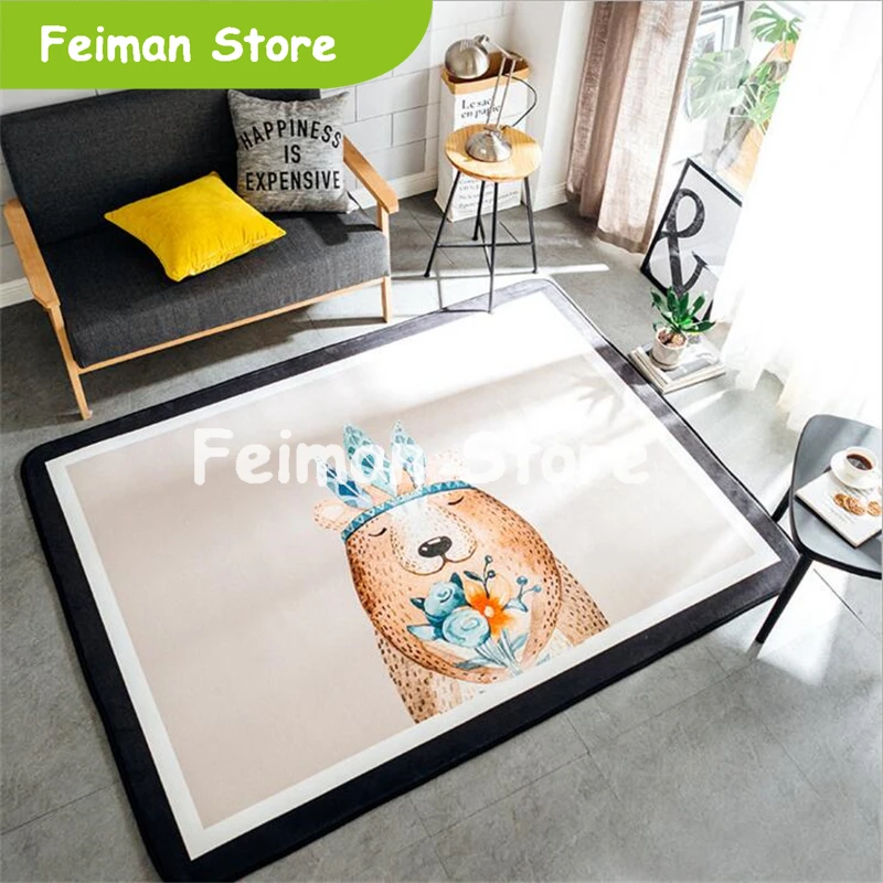 Горячая Распродажа в скандинавском стиле милые нежные ковры для гостиной Детская спальня коврики для дома дверной коврик