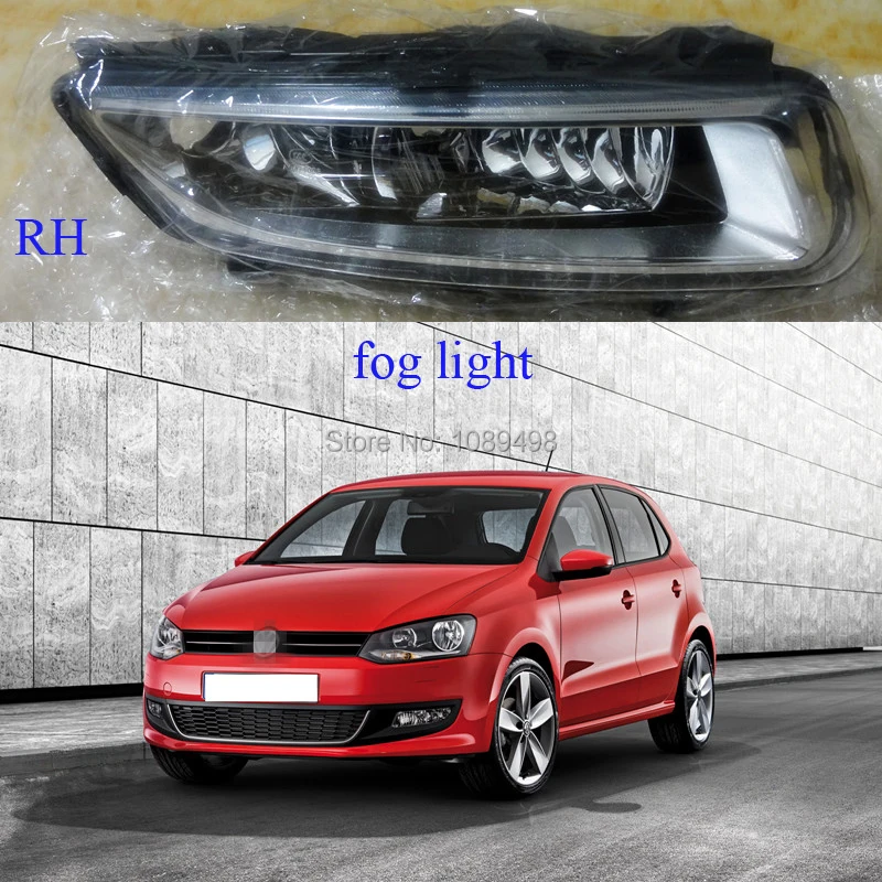 

1 Piece RH without bulbs car fog lamp with doulbe bulb holes for New POLO 2010-2013 GTI