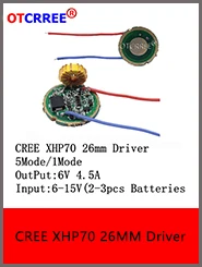 1-10 шт. ETI 7070 6 в 4 чипа 15 Вт светодиодный Диод-излучатель вместо Cree MKR MCE XHP50 XHP70 холодный белый Светодиодный светильник с 20 мм Cooper PCB