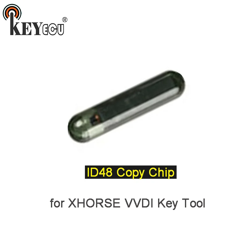

KEYECU 1x/ 2x ID48 Chip for Xhorse VVDI Key Programmer Car Key Copy 48 Chip work on Chinese and English version VVDI KEY Tool