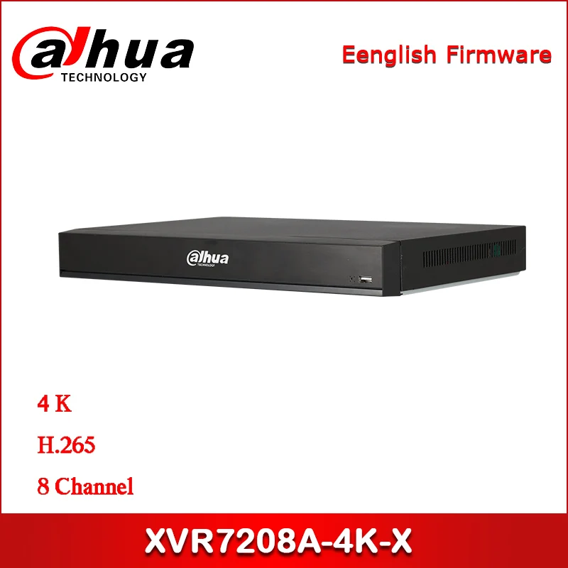 Dahua XVR7208A-4K-X 8 Channel Penta-brid 4K 1U Digital Video Recorder Supports HDCVI/AHD/TVI/CVBS/IP video inputs