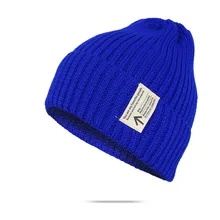 Акриловая вязаная шапка с буквенным принтом для женщин, модная зимняя в стиле бини для мужчин, кепка карамельного цвета для унисекс, хип-хоп, Skullies для мальчиков и девочек