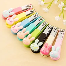 1 шт. милый кролик безопасный клипер для ногтей Резак Триммер ножницы Маникюр для новорожденных цвет Случайный