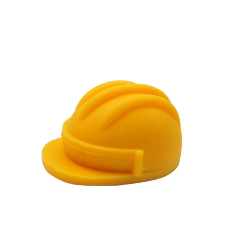 

Yellow Work Cap USB Pendrive 4GB 8GB 16GB 32GB 64GB Pen Drive Personalizado USB2.0 Stick Special Memoria USB Silicone hat U disk